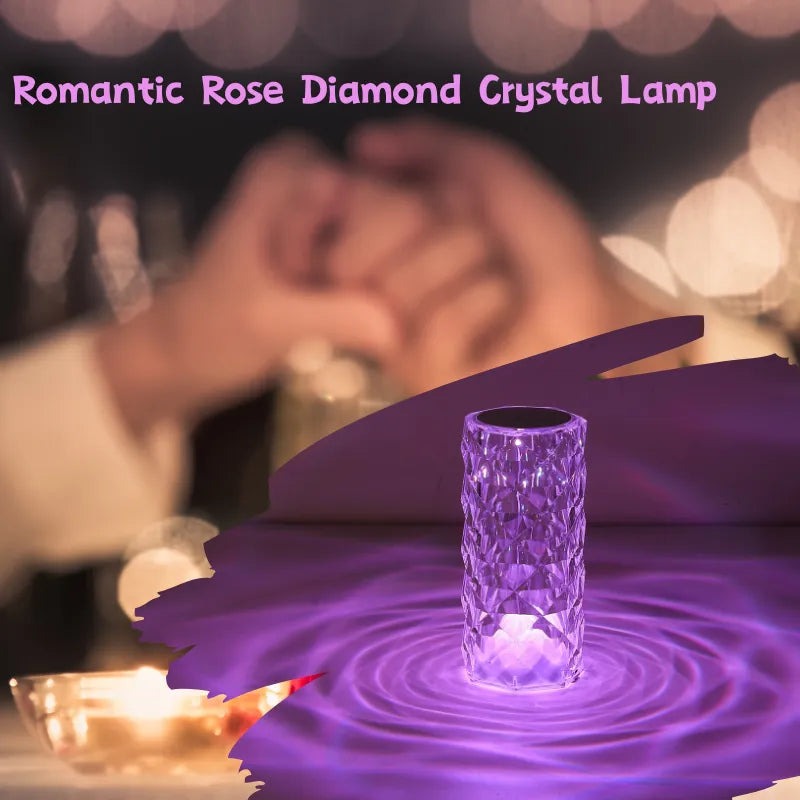 Crystal LED table lamp